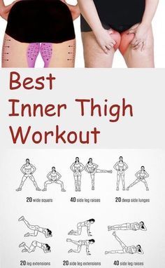 the best inner thigh workout for women is shown in this advertise poster, which features