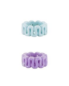 Acrylic ring set of two, purple and blue rings Resin Rings, Plastic Ring, Resin Ring, Rings Set, Price Match, Blue Purple, Ring Set, Ring Sets, Turquoise Bracelet