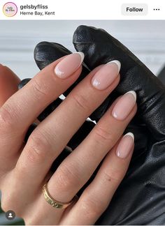 Almond Nails French, Russian Manicure, Bridesmaids Nails, French Tip Nail Designs, Basic Nails, Classic Nails, Bride Nails, Oval Nails, Neutral Nails