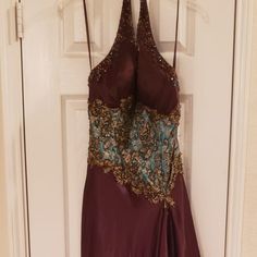 Sassy Long Gown With Multi Color Design Long Gown, Color Design, Multi Color, Prom Dresses, Prom, Size 10, Womens Dresses, Purple, 10 Things