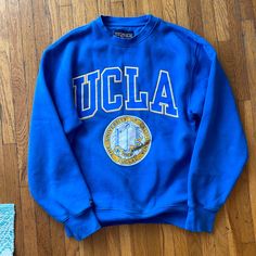 Vintage Jansport Ucla Pull-Over, Size Xs California, Los Angeles No Tears Rips Or Flaws Just Not “Brand New” Looking Because It’s Vintage Blue Casual Activewear With Graphic Print, Casual Blue Activewear With Graphic Print, Blue Fitted Tops For College, Blue Letter Print Activewear With Crew Neck, Blue Activewear With Letter Print And Crew Neck, Blue Crew Neck Activewear With Letter Print, Blue Casual Activewear With Letter Print, Blue Activewear With Letter Print For Sports, Blue Letter Print Activewear For Sports