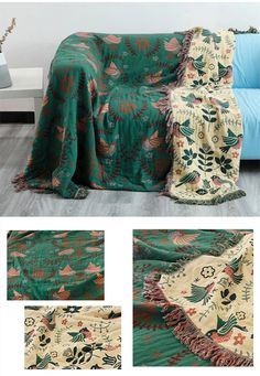 44181581267107|44181581299875|44181581365411 Sofa Blanket Decor, Summer Bed, Boho Throw Blanket, Boho Chique, Bed Spread, Boho Throws, Sofa Throw Blanket, Spring Birds, Summer Blanket