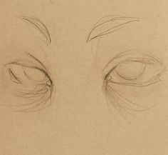 a drawing of an eye is shown in this image