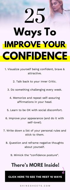 Tips Confidence, Happy Playlist, How To Believe, Be More Confident, Building Self Confidence, Be Confident In Yourself, Vie Motivation