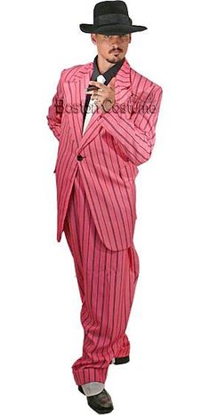 Zoot suit Navy Pinstripe Suit, Seussical Costumes, Khaki Suits, Grey Pinstripe Suit, Dark Gray Suit, Brown Pinstripe, Light Grey Suits