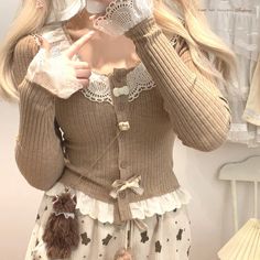 45889136001241 Style Short Cardigan, Clothes Sites, Korean Fashion Chic, Coat Korean, Slim Blouse, Cute Crop Top, Clothing Sites, Short Cardigan, Lace Cardigan