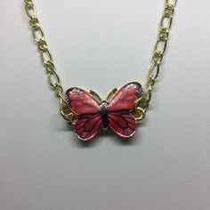 Charming red enamel butterly sits at the bottom of the 8 1/2 inch chain like it would be perching on a flower. Simple yet elegant necklace for the butterfly lover in your life! Dragon Designs, Butterfly Spring, Flower Simple, Halloween Bracelet, Silver Heart Earrings, Red Butterfly, Necklace Red, Saint Charles, Elegant Necklaces