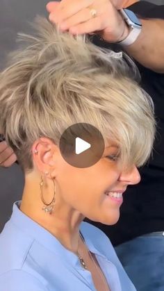 Short Blonde Haircuts, Short Hair Pixie Cuts, Growing Out Short Hair Styles, Blonde Pixie Haircut