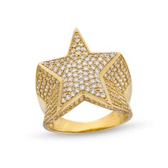 Ready to make a stellar style statement? This bold gold CZ star ring is perfect to elevate your style. Made in responsibly sourced 10K solid yellow gold for everyday wear. Stone: Cubic Zirconia Stone Size: 1.25 mm, 1.1 mm Shank Width: 21.22 mm Shank Height: 27 mm *This ring is available in select sizes only. **Rings cannot be resized after purchase. Luxury Star-shaped Diamond Ring For Anniversary, Luxury Star-shaped Diamond Ring, Luxury Star-shaped Rings For Formal Occasions, Luxury 14k Gold Star-shaped Diamond Ring, Luxury Gold Star-shaped Rings, Star Ring, Big Star, Size 10 Rings, Kids Jewelry