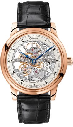 Glashutte Original Senator Manual Winding Skeletonized Edition 1-49-18-01-05-30 Glashutte Original, Acanthus Leaves, Skeleton Watches, Vacheron Constantin, Hand Model, Fine Watches, Men's Watches, Luxury Watches For Men, Beautiful Watches