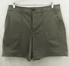 Khaki Shorts, Spandex Fabric, Short Outfits, Cotton Spandex, Size 16, Gap, High Rise, Cotton Fabric, Spandex