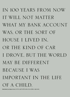 a poem written in black and white with the words in 10 years from now it will not matter what my bank account was or the sort of house i lived in