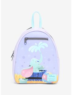 Loungefly Dumbo Bath Time Mini Backpack Elephant Character, Disney Princess Backpack, Mickey Balloons, Mini Backpacks, The Circus