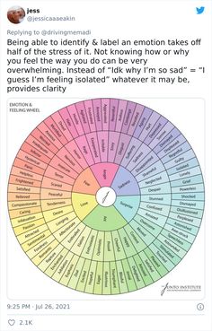 an image of a wheel with words on it and the caption for each section