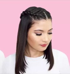 Hi Ponytail, Braids Cute Hairstyles, Bridal Hairstyles With Braids, College Hairstyles, Ponytail Braid, Hairstyles With Braids, Hair Styels, Hair Styles For Short Hair, Chestnut Hair