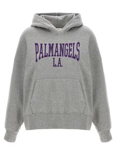 'College Classic' cotton hoodie with front logo print, kangaroo pocket, long cuffed sleevesGender: WomenMaterial: 100% COTTONColor: GRAYMade in: TRProduct ID: PWBB023F24FLE00108350835*Import tax/duty will be calculated at checkout (If applicable) Saint Laurent Shoes, Urban Chic, Palm Angels, Cotton Hoodie, Top Collection, Yoga Wear, Grey Hoodie, Cuff Sleeves, Active Wear For Women