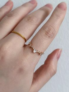 Dainty Starlight Moissanite Ring, Minimalist Ring, Stacking Ring, Gift for Her | eBay Ring Stacking, Ring Minimalist, Minimalist Ring, Minimalist Rings, Moissanite Rings, Moissanite Ring, Stacking Ring, Stacking Rings, Ring Gift