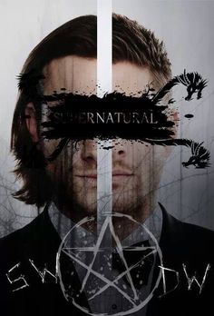 a man in a suit and tie with the words supernatural above him