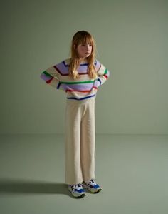 Unique Beach, Round Neck Sweaters, Beach Accessories, Kids Outfits Girls, 가을 패션, Girl Falling, Be Free