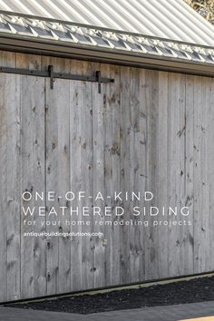 Our Weathered Siding boasts a blend of textures and colors that range from cool gray to warm brown. Ideal for wood siding house exterior, it complements modern or traditional exterior styles. Add a dash of rustic and vintage home decor to create a cohesive modern house exterior and enrich your house design with a rustic siding exterior. Gray Wood Exterior House, Cedar House Siding Modern, Bronze Standing Seam Roof, Weathered Wood Siding Exterior, Wood Siding Exterior House, Stone And Batten Board Exterior, Wood Looking Siding Exterior, Vertical Cedar Siding Exterior, Rustic Siding Exterior