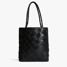 Le Tote - Grande Weave – Bembien Weave Bag, Leather Weave, Carryall Tote, Leather Totes, Shopping Wishlist, Black Houndstooth, Top Design Fashion, Everyday Tote, Black Work