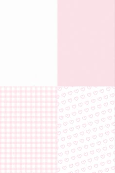 pink and white checkered paper with hearts