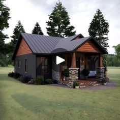 4.3M views · 81K reactions | STUNNING! | By Living In A Tiny | Facebook Architecture Sections, Mountain Hideaway, Guest House Plans, Cottage Tiny House, Tiny Container House, Log Cabin Living, Little House Plans, Cabin Living, Architectural Section