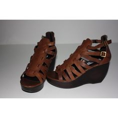 This Is A Pair Of New, Never Been Worn Leather Sandals Material: Leather Upper On A Wooden Wedge Size: 7 1/2 Color: Brown New In Box Wooden Wedges, Shoes Steve Madden, Wedge Sandal, Womens Shoes Wedges, Steve Madden Shoes, Shoes Wedges, Wedge Sandals, Women's Shoes Sandals, Leather Sandals