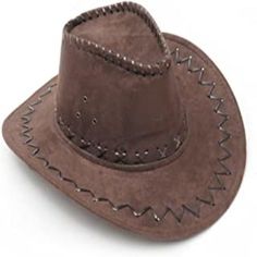 Heavy Leather Style Looking Cowboy Hat Wild West Fancy Dress, Brown Cowboy Hat, Outback Hat, Classic Cowboy, Felt Cowboy Hats, Chapeau Cowboy, Black Cowboy, Western Cowboy Hats, Hat For Men