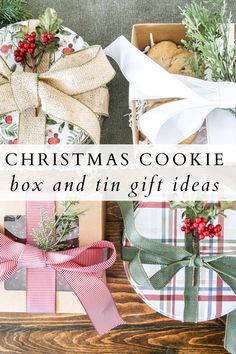 christmas cookie box and tin gift ideas