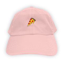 Function - Pizza Slice Men's Dad Hat Pink Trendy Adjustable Dad Hat With Curved Visor, Casual Pink Hats With Logo Patch, Trendy Adjustable Snapback Dad Hat, Trendy Flat Bill Dad Hat With Embroidered Logo, Casual Dad Hat With Logo Patch And Flat Bill, Casual Pre-shrunk Snapback Dad Hat, Trendy 5-panel Dad Hat For Streetwear, Trendy Baseball Cap With Logo Patch, One Size, Trendy Adjustable Baseball Cap With Logo Patch