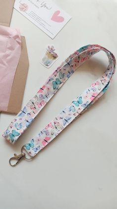 Aesthetic pink butterfly fabric neck lanyard ID badge key holder. Aesthetic nurse Lanyard teacher Lanyards key holder Lanyards mum Lanyards. Handmade in Brisbane Australia Pink Lanyard With Key Leash For Gift, Pink Lanyard With Keychain For Gift, Pink Lanyard With Keychain For Everyday Use, Pink Lanyards With Keychain For Everyday Use, Handmade Pink Lanyards For Everyday Use, Pink Lanyard With Keychain For Personal Use, Handmade Pink Lanyards For Personal Use, Pink Lanyard With Keychain, Key Holder Aesthetic