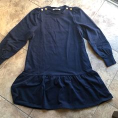 This Gorgeous Loft Dress Is Brand New With Tags, And Extremely Well Made. It’s Super Soft And Has Cute Button Details At The Top. It’s A Navy With Multi-Colored Shimmer Throughout. Blue Long Sleeve Dresses With Button Cuffs, Navy Casual Dress With Buttons, Navy Cotton Dress With Buttons, Navy Buttoned Dress For Spring, Navy Buttoned Dresses For Spring, Navy Dress With Buttons For Spring, Navy Dresses With Buttons For Spring, Blue Dresses With Button Cuffs For Fall, Blue Fall Dresses With Button Cuffs