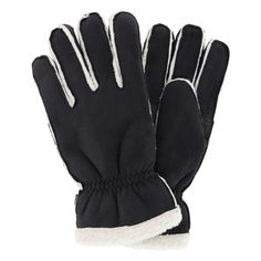 Men's Microsuede Winter Glove with Faux Shearling Outseam by Isotoner | Gloves at BeltOutlet.com Cozy Interior, Winter Looks, Winter Glove, Socks Women