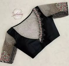 Black Color Blouse Designs, Fancy Blouse Work Designs, Back Neck Net Blouse Designs, Blouse Net Designs Latest, Black Net Blouse Designs Latest, Work On Net Blouse, Latest Net Blouse Designs Pattern, Back Net Blouse Design, Net Blouse Designs Latest Boat Neck