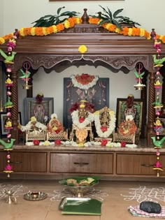 Pooja Mandapam Designs, South Indian Pooja Room Design, Wooden Temple For Home, Tiny House Interior Design, Mandap Decor