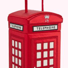 Lulu Red Lulu Calling Phonebox Clutch | Designer Handbags for Women | Clutch Bags | Lulu Guinness Lg Logo, G Monogram, Call Me Maybe, Phone Box, Lulu Guinness, Phone Booth, Designer Clutch, Novelty Bags, Pretty Bags