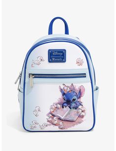 Loungefly Disney Lilo & Stitch Ducklings Mini Backpack - BoxLunch Exclusive Disney Bags Backpacks, Lilo And Stitch Merchandise, Stitch Backpack, Cute Mini Backpacks, Lilo Y Stitch, Mini Mochila, Lilo Et Stitch, Cheap Purses, Fitness Video