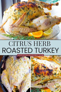 citrus herb roasted turkey with oranges and herbs