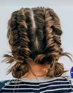 Volleyball Hairstyles For Long Hair, Running Hairstyles, Volleyball Hair, Track Hairstyles, Hairstyles 2024, Sport Hair, Game Day Hair, Two Braids, Hair Stylies