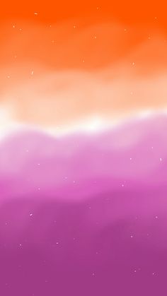 an orange and pink background with stars in the sky