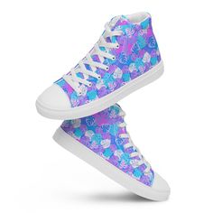 **PLEASE NOTE - for an extra-wide foot, it is recommended to order UP half a size. **PLEASE NOTE - it takes 14-21 days for these shoes to arrive, due to complexities of printing and fabric shortage. ### 🎨 High-Top Canvas Sneakers - Over 300 Unique Designs! 🎨 - 🌟 **300+ Unique Designs Stand out with designs that never fade! - 😍 **Super Comfy Enjoy unmatched comfort all year round. - 🌈 **Trendy & Stylish Perfect for summer, spring, and every season. - 🎁 **Perfect Gift A thoughtful and stylis Casual Purple Canvas Shoes With Rubber Sole, Casual Purple Canvas Shoes For Streetwear, Purple High-top Canvas Shoes For Streetwear, Casual Purple High-top Canvas Shoes, Purple Mid-top Custom Sneakers, Purple Casual Mid-top Custom Sneakers, Purple Lace-up Canvas Shoes Casual Style, Purple Lace-up Casual Canvas Shoes, Casual Purple High-top Sneakers