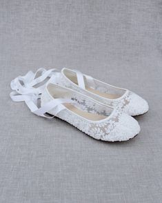 Soft and elegant lace women ballerina flats. Comfortable throughout your special day and perfect for wedding party. DETAILS:COLORS AVAILABLE: White, Navy and Ivory LaceUPPER: Synthetic upper and liningMATERIALS: Mandmade outsoleORIGIN: Imported STYLE NAME: BABA-53 Elegant Lace-up Ballet Flats For Party, Elegant Lace-up Ballet Flats, White Low Heel Ballet Flats For Party, Fitted Lace-up Lace Wedding Shoes, White Flat Bridesmaid Wedding Shoes, Spring Wedding Shoes With Lace For Ceremony, Spring Wedding Shoes In Lace For Ceremony, Formal Lace Wedding Shoes With Flat Heel, Spring Wedding Lace Shoes For Ceremony