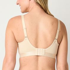 Built to give you medium support, this women's Ambrielle bra is unlined and wire free for a comfortable fit. It's made from smooth stretch-cotton with adjustable shoulder straps and back hook-and-eye fastenings.Bra Type: Unlined, WirelessClosure Type: Hook & Eye, Back ClosureSupport: Medium SupportFiber Content: 83% Cotton, 17% SpandexFabric Description: MicrofiberLining Material: Spandex, CottonCare: Line Dry, Hand WashMaterial: CottonCountry of Origin: Imported Supportive Beige Bra, Supportive Underwire Nursing Bra, Supportive Beige Nursing Bra, Supportive Full Coverage Bra With Padded Cups, Beige Sports Bra With Medium Bust Support, Supportive Full Coverage Bra With Medium Bust Support, Beige Full Coverage Nursing Bra With Removable Pads, Beige Full Coverage Nursing Bra, Beige Full Coverage Nursing Bra With Medium Support