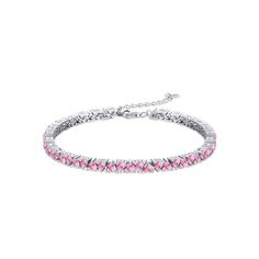 Sparkle and love with our 925 Sterling Silver Love Pink Diamond Tennis Bracelet. Made with genuine pink diamonds and high-quality sterling silver, this bracelet combines elegance and playfulness. Perfect for adding a touch of charm to any outfit. Tarnish-proof Water-proof Sleep / Nap-proof Safe for sensitive skin Wear it while working out &showering Designed to wear 24/7 Details Materials: 925 Sterling Silver Stone: CZ Diamond Weight: 9.77g Length:16CM,18CM SKU：AN24051003 Pink Bangle Tennis Bracelet As Gift, Pink Tennis Bracelet As A Gift, Pink Jubilee Round Tennis Bracelet, Pink Cubic Zirconia Tennis Bracelet Gift, Elegant Pink Sterling Silver Bracelets, Pink Cubic Zirconia Tennis Bracelet, Fine Jewelry, Pink Cubic Zirconia Bangle Bracelets, Fine Jewelry Pink Cubic Zirconia Tennis Bracelet, Fine Jewelry Pink Tennis Bracelet For Anniversary