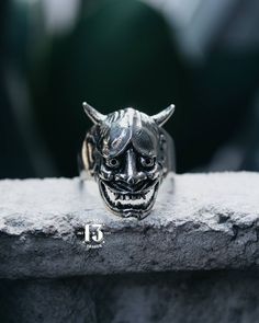 Hannya Mas small ring White brass material and Sterling silver 925 material Ship from Jakarta, Indonesia. Ship with DHL Express takes about 4 to 6 business days. IMPORTANT : this express service needs to require a phone number. office number or any number will be fine. If you don't put a phone number in the note, we will ship yours with standard shipping which is takes about 2 to 4 weeks delivery. Thank you kindly chat me on conversation for any question Thanks for visiting my gallery. Adjustable Silver Skull Ring Collectible, Silver Adjustable Symbolic Skull Ring, Adjustable Silver Skull Ring Spiritual Style, Adjustable Silver Skull Ring In Spiritual Style, Silver Adjustable Spiritual Skull Ring, Handmade Silver Jewelry For Streetwear, Satanic Jewelry, Punk Rock Hair, Pewter Ring