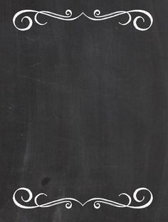 a blackboard with white writing on it and an ornate frame in the middle,