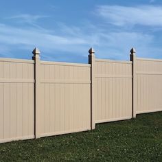 Freedom Brighton 6-ft H x 6-ft W Khaki Privacy Vinyl Fence Panel in the Vinyl Fencing department at Lowes.com Gate Kit, Fence Styles, Military Discounts, Fencing