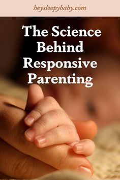 a baby's hand resting on its mother's chest with the words, the science