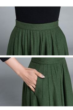 A midi skirt is an item that every lady should own. Not only do these full-length skirts look fantastic, but they're also seriously versatile. When styled right, they can suit a range of occasions along with every season. Additionally, the comfortable and chic style can flatter anybody. DETAILS: * More colors available(Fabric NO.3) https://etsy.me/3y7DZnn * 1950s style circle skirt, very full skirt but hangs smoothly from the waist without darts, pleats, or gathers * Circle skirt is a basic item Japanese Inspired Fashion, Long Wool Skirt, Maxi Skirt Winter, Modern Skirt, 1950s Skirt, Skirt Wool, Pleated Long Skirt, Skirt High Waist, Full Length Skirts